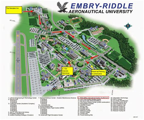 embry riddle aeronautical university daytona beach campus map|daytona beach aeronautical university.